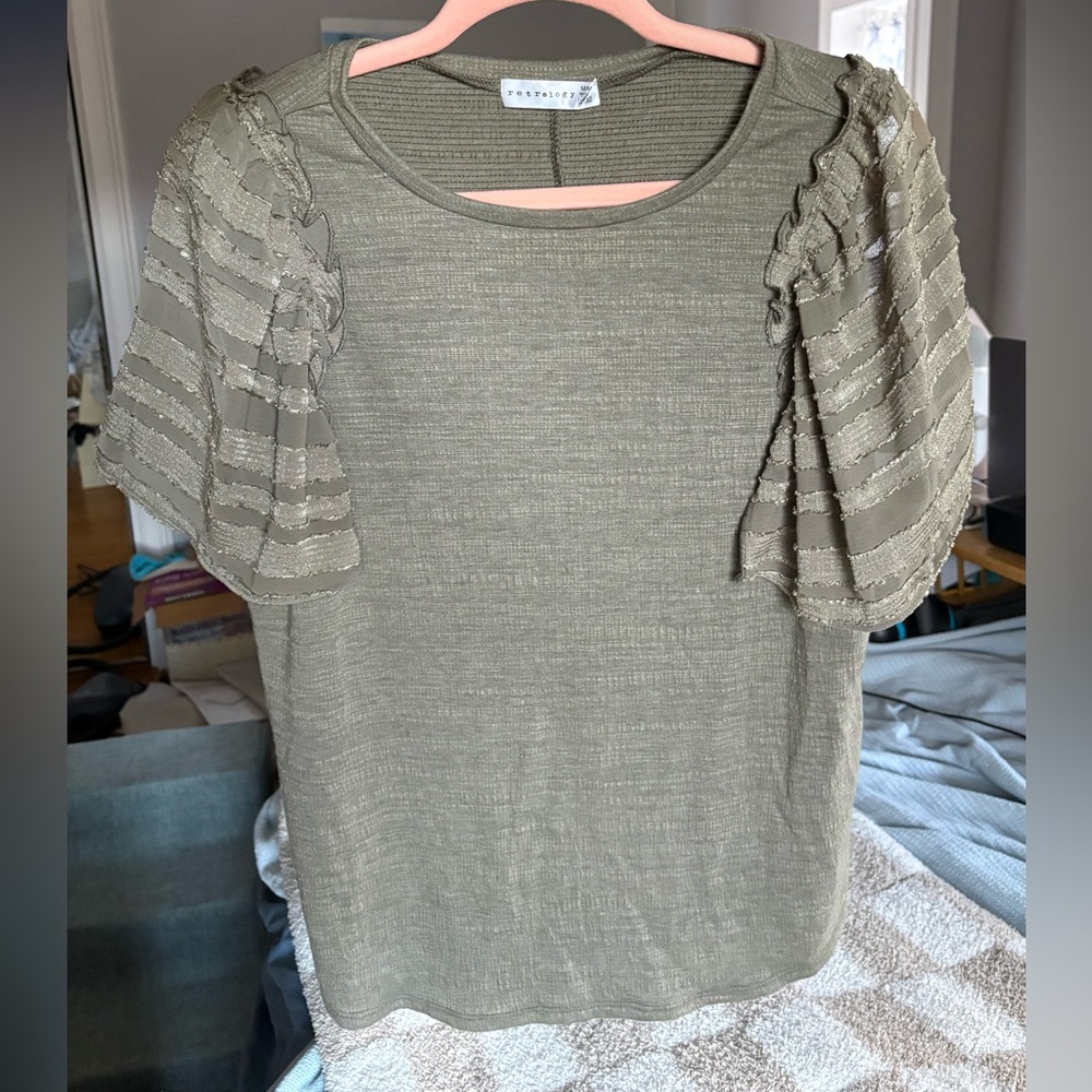 Olive Green Top - M